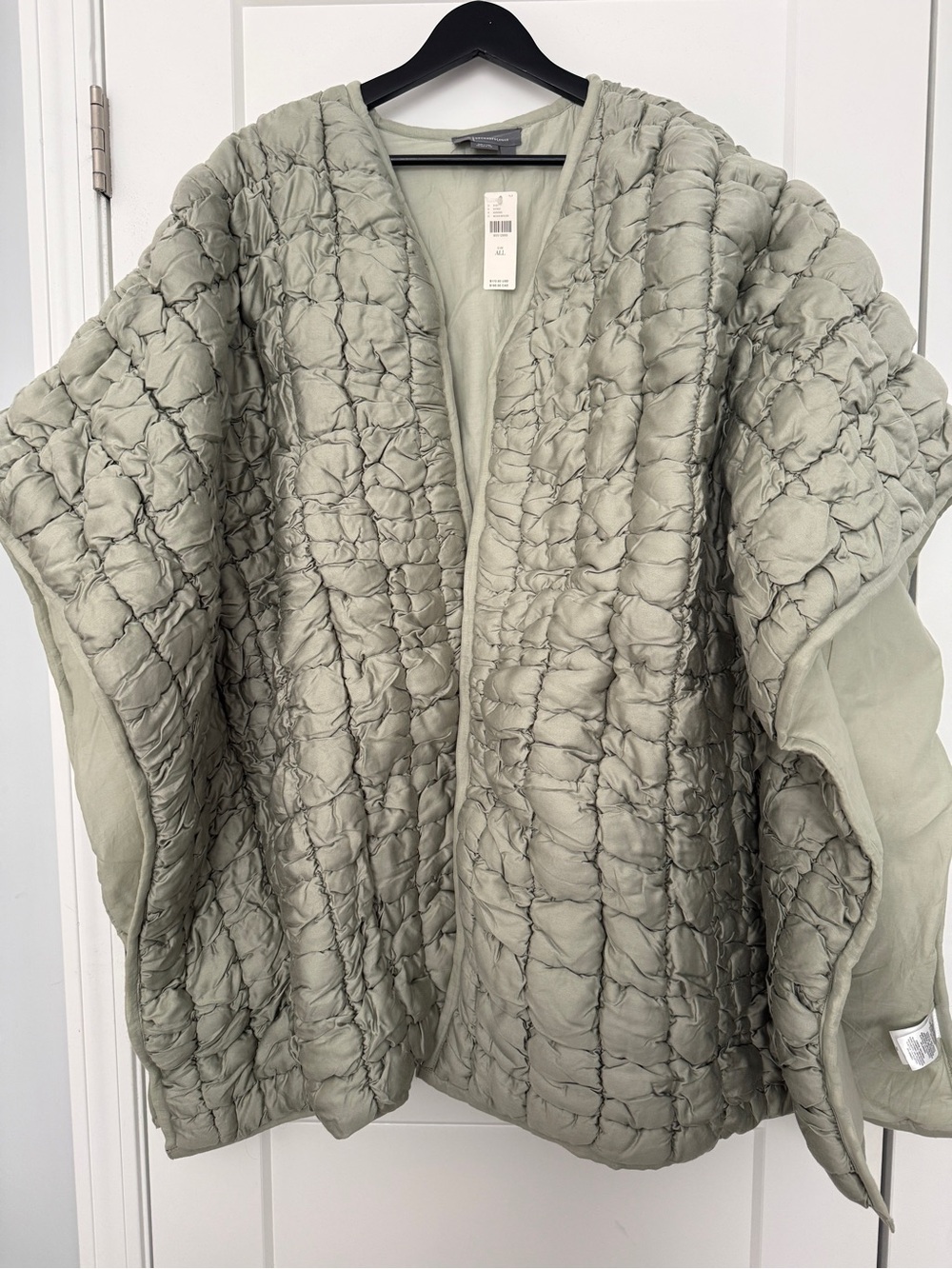 NWT By Anthropologie Oversized Puffer Kimono Quilted Open-Front Jacket - OS